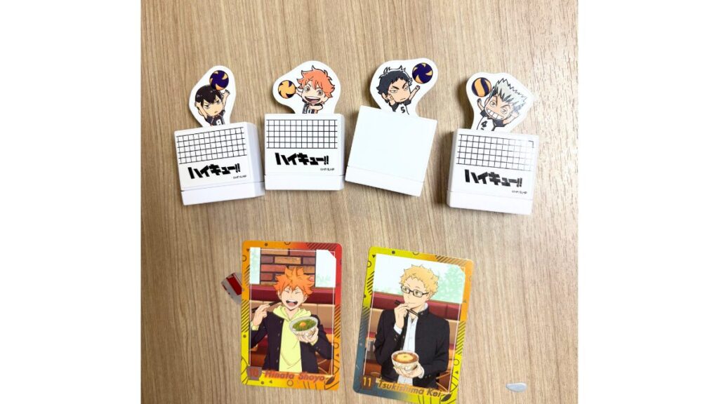 ハイキュー!!とすき家のコラボグッズの画像